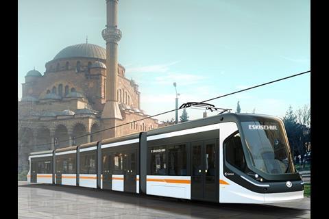 Škoda Transportation tram for Eskişehir.